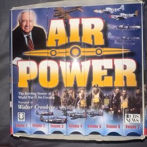 Rare 7 volume VHS Air‎ Power WWII air combat Walter Cronkite B